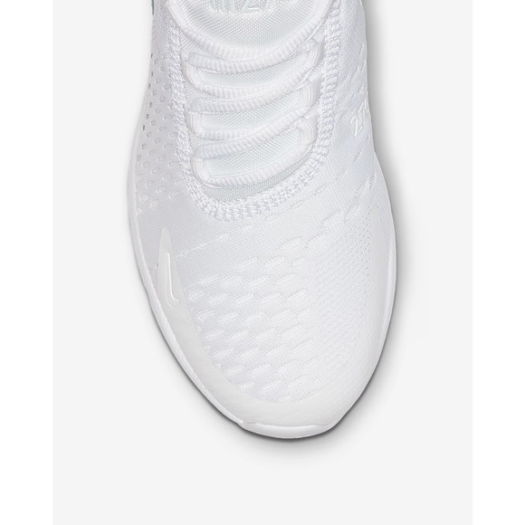 Kids Size 7Y / Womens Size 8.5 Nike Air Max 270 White/Metallic Silver 943345 103 - Picture 5 of 6